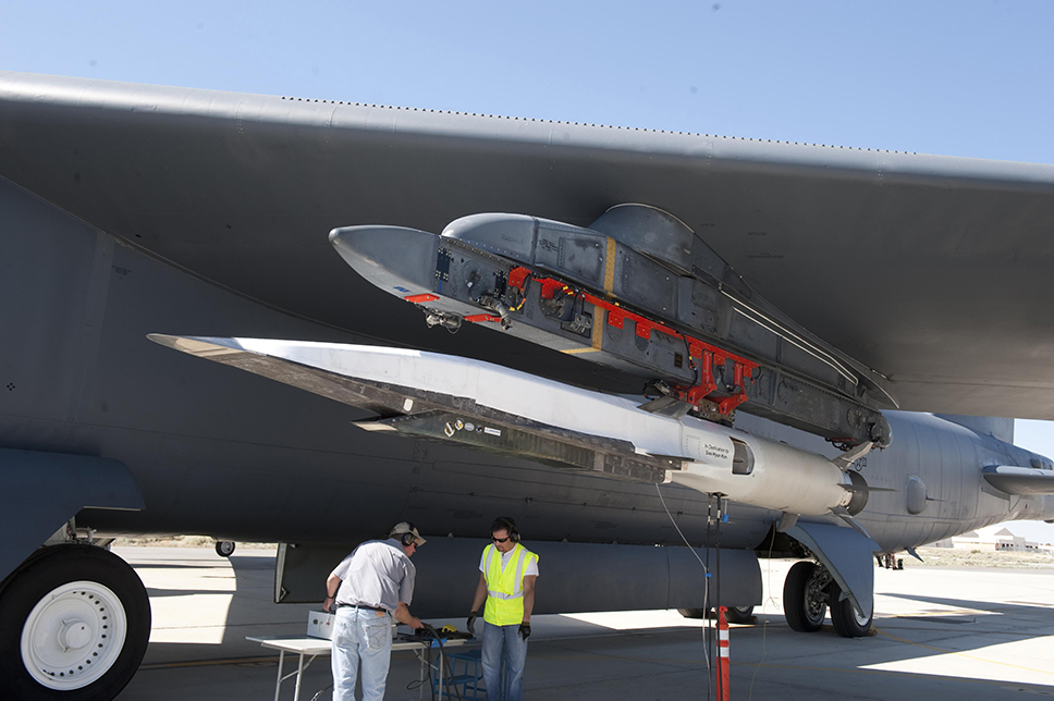 Prototipo de misil hipersónico en desarrollo para la Fuerza Aérea de los EE. UU.