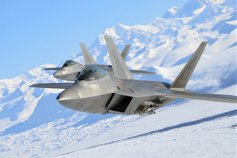 F-22A Raptor sobre Alaska