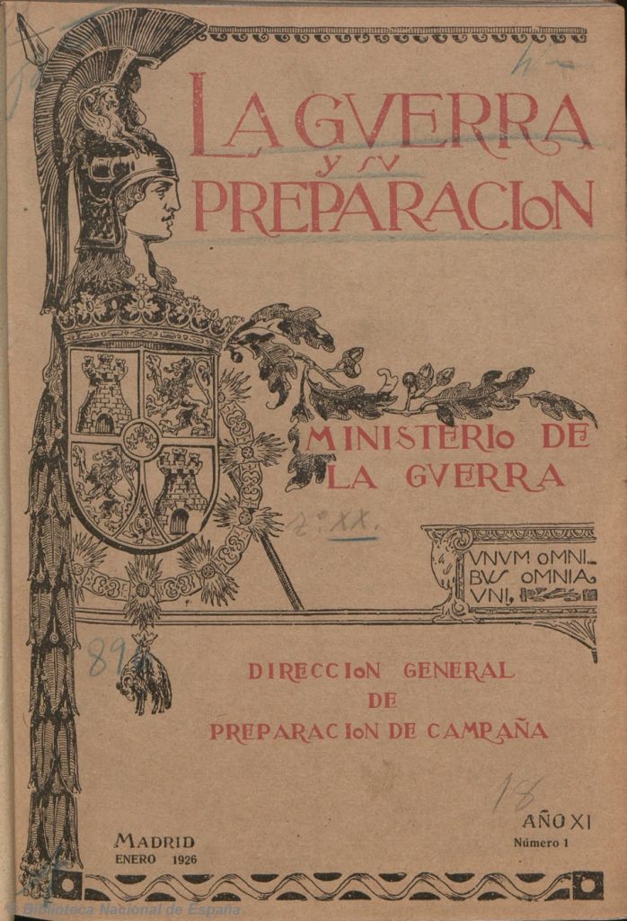 Portada de La Guerra y su Preparación.