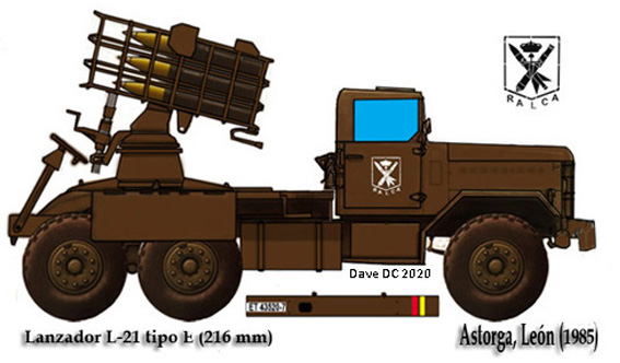 Lanzador L-21 sobre chasis Barreiros