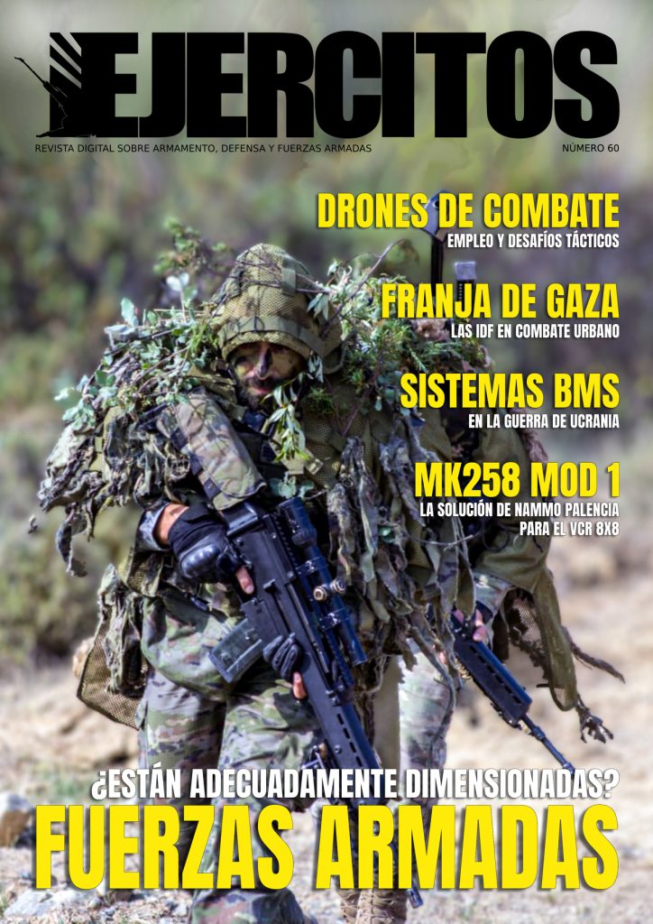 Revista Ejércitos - Número 60 - Portada. Imagen de fondo: Ministerio de Defensa de España.