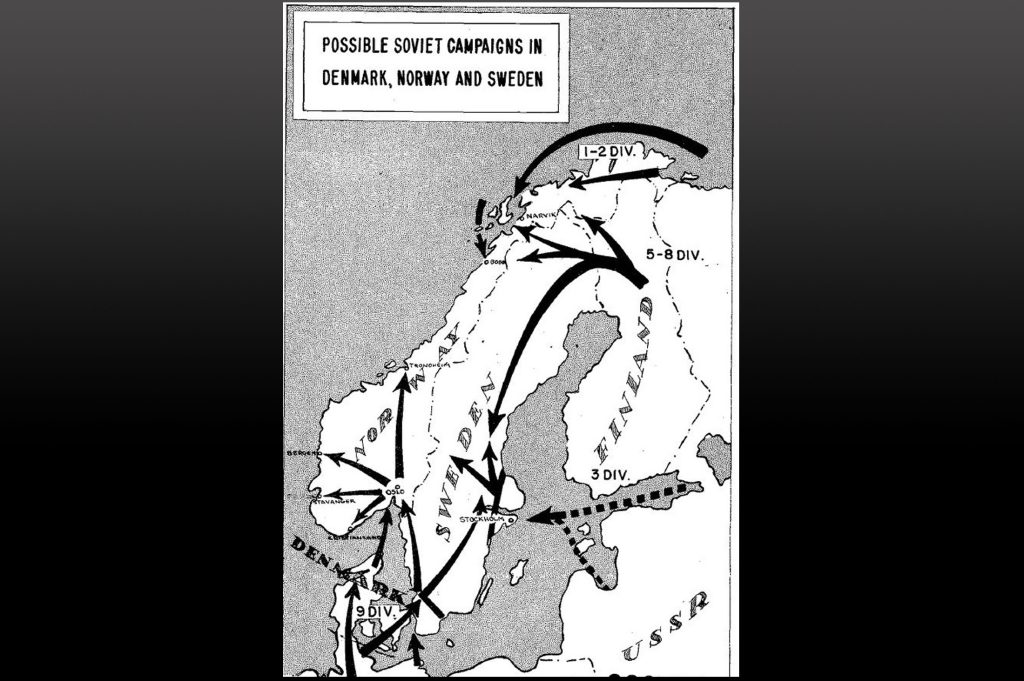 Posible campaña soviética en Dinamarca y Noruega