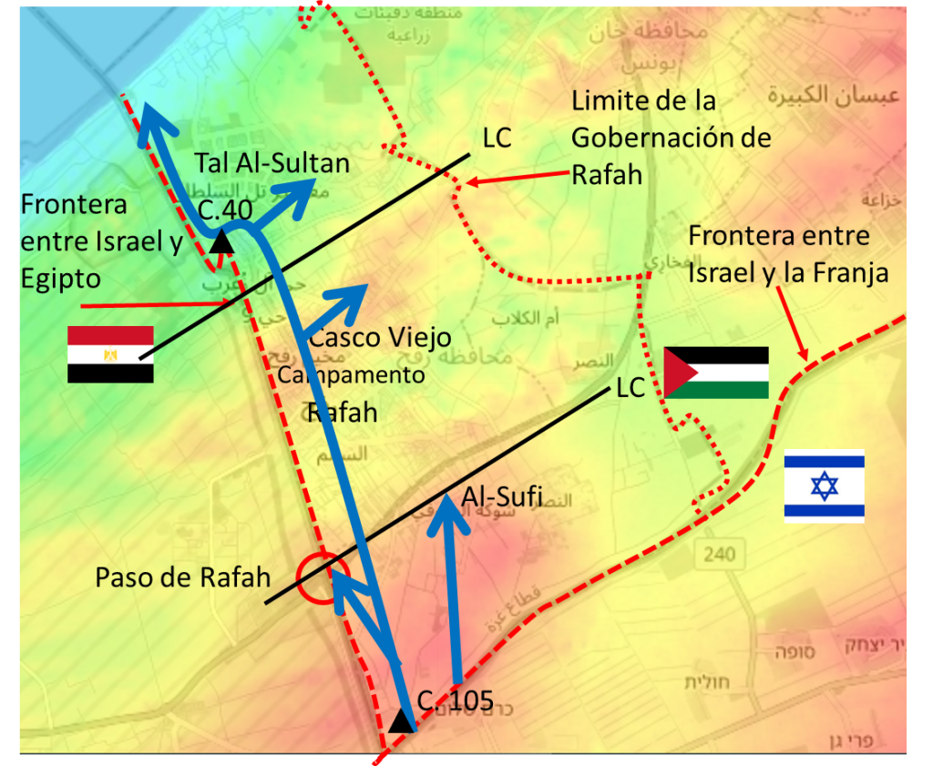 Posible plan de las IDF para la batalla de Rafah