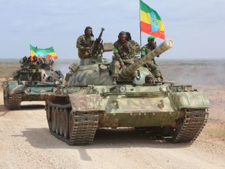 Tropas etíopes actuando como parte de la Misión de la Unión Africana en Somalia (AMISOM)