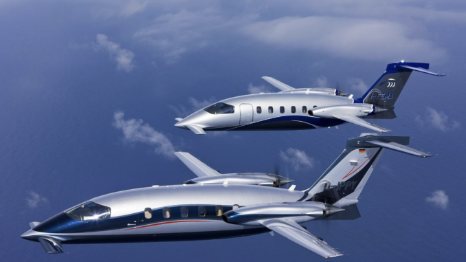 Turbohélice Piaggio P.180 Avanti, de Piaggio Aerospace